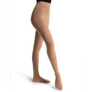 Capezio Studio Basics Footed Tights Women’s US Size L/XL Light Suntan